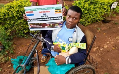 Michael’s Donation From Netherlands To The Disabled In Uganda.