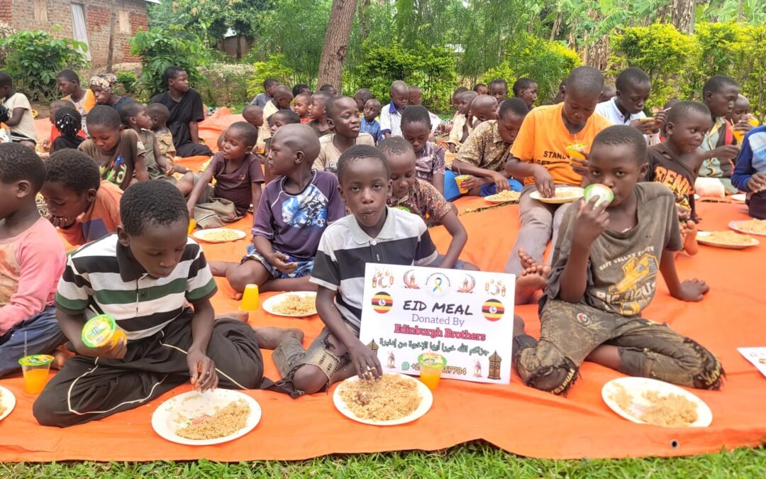 Bulafu Ibraheem Fdn Shares a Meal with Orphans, Needy, and Disabled Children on Eid Day in 🇺🇬