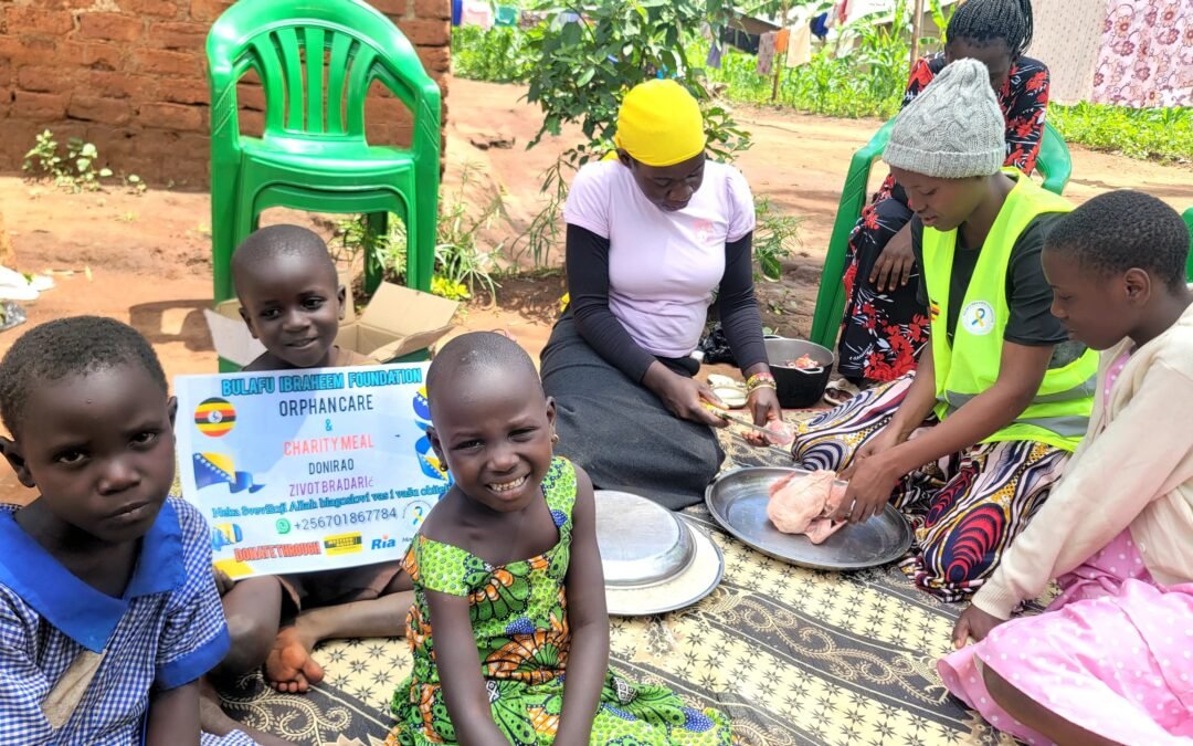 Bulafu Ibraheem Foundation Having a Charity Meal with a Disabled and orphaned Girl’s Family.