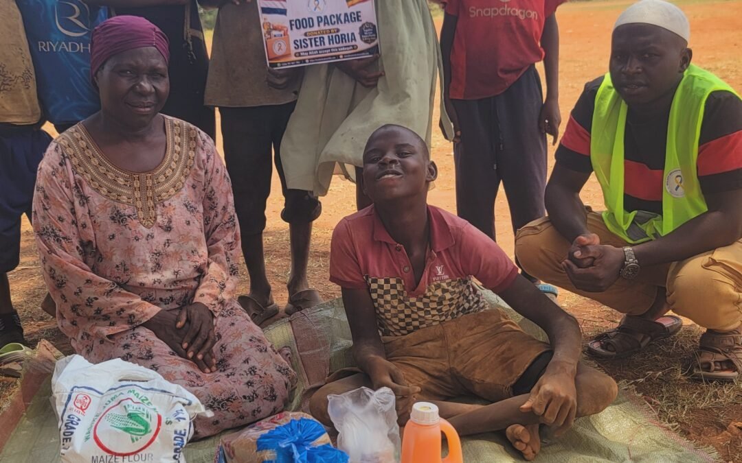 Bringing Hope and Food Support to a Crippled Young Boy